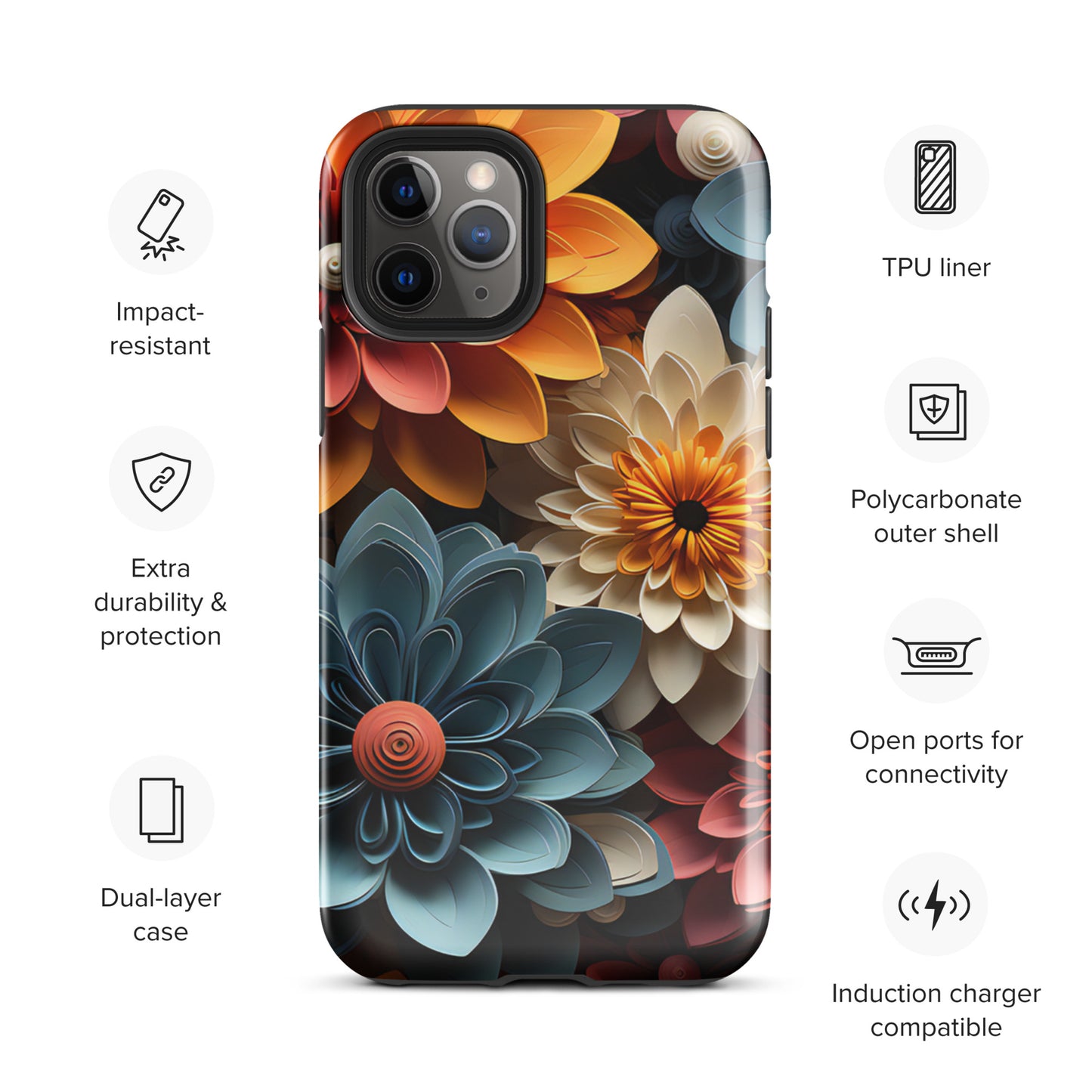 Tough Case for iPhone® - Flowers