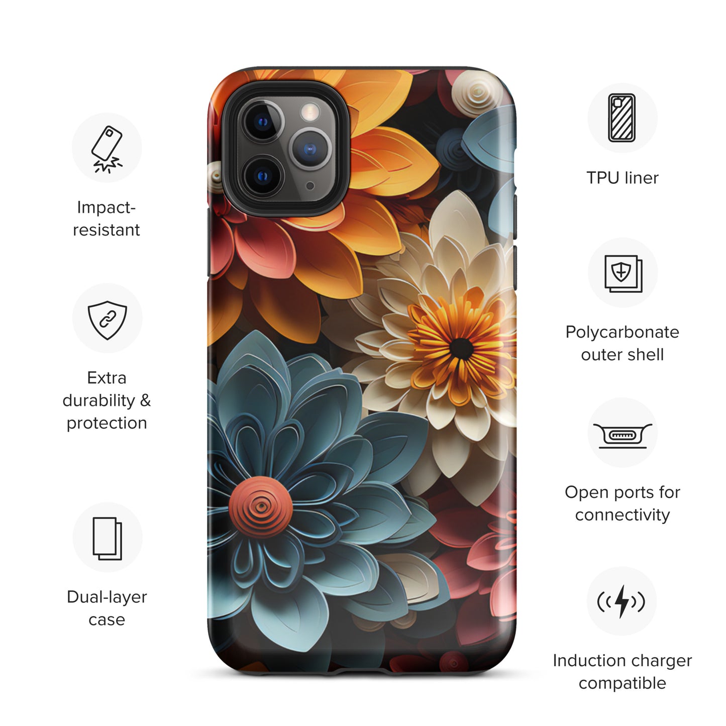 Tough Case for iPhone® - Flowers