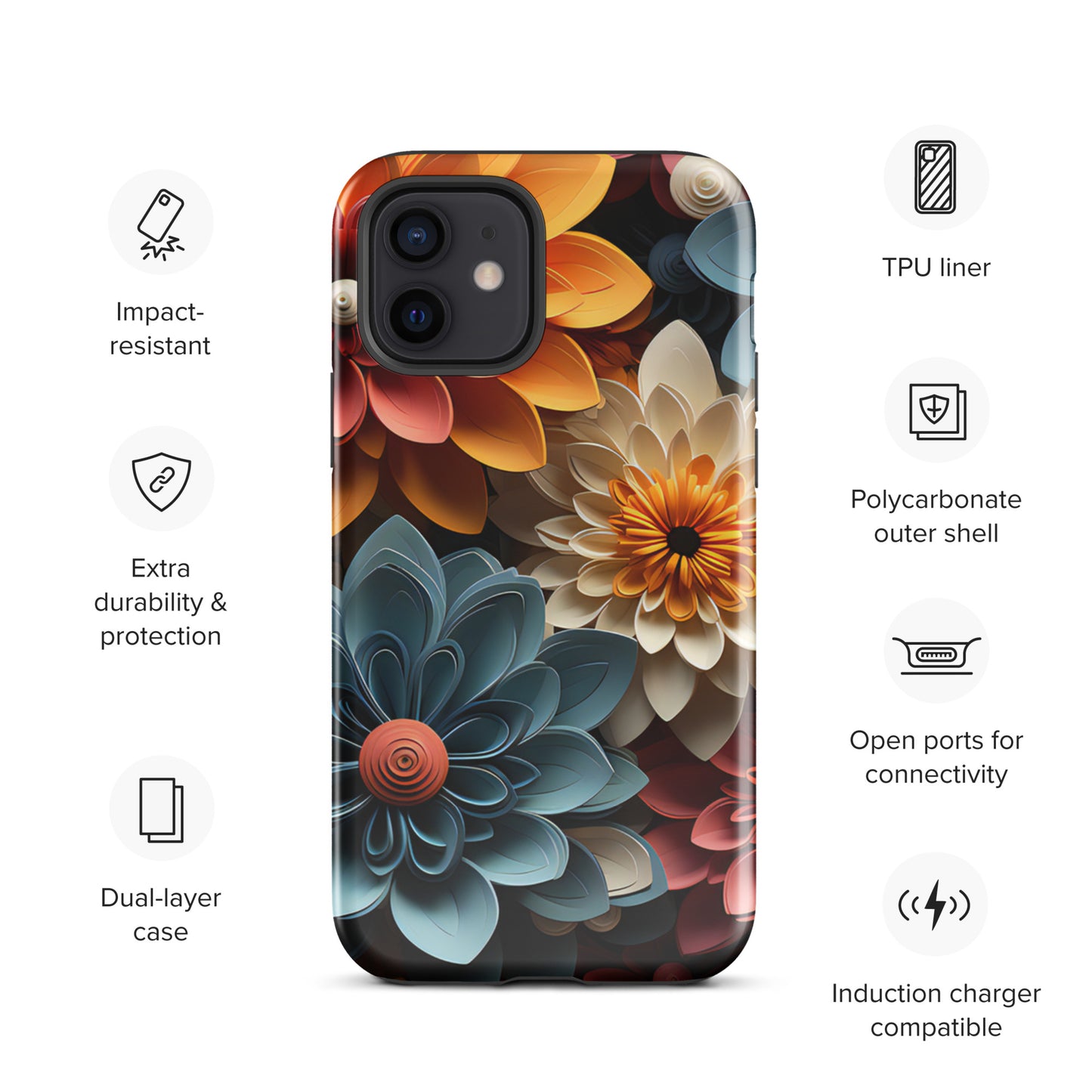Tough Case for iPhone® - Flowers