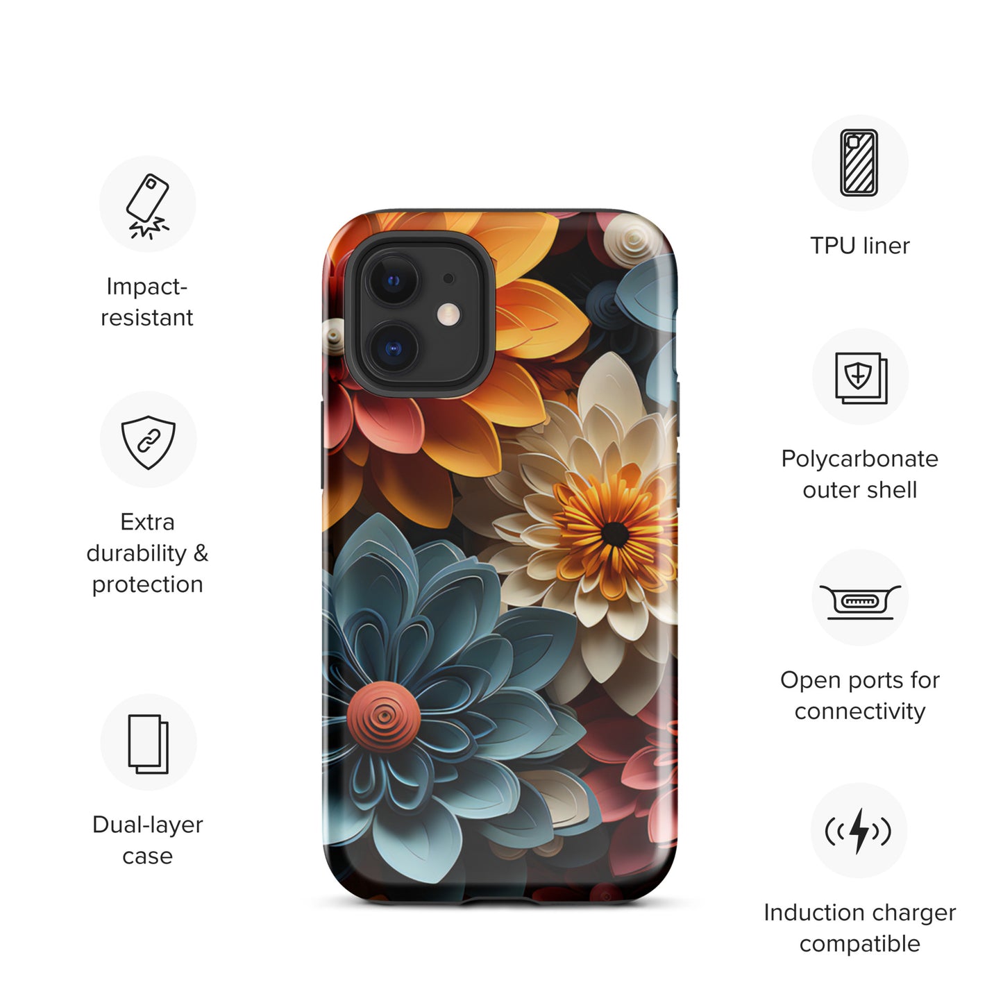 Tough Case for iPhone® - Flowers