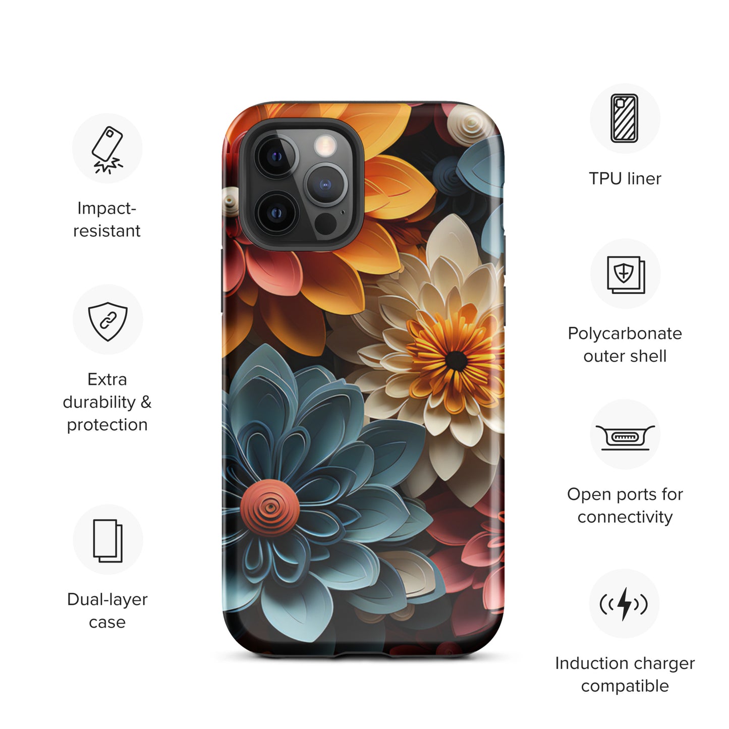 Tough Case for iPhone® - Flowers