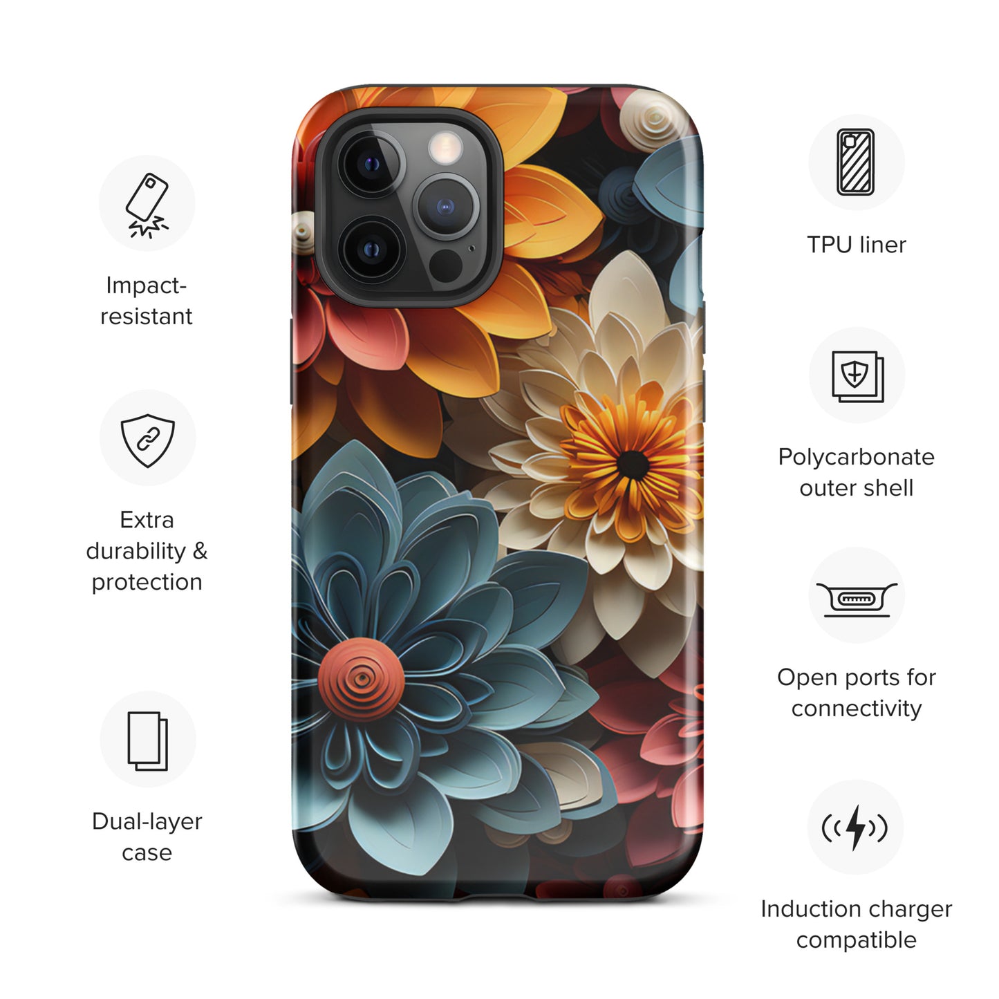 Tough Case for iPhone® - Flowers