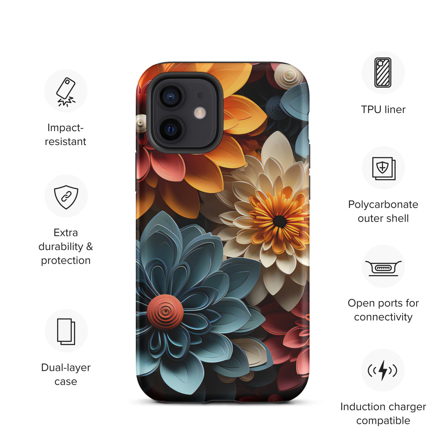 Tough Case for iPhone® - Flowers