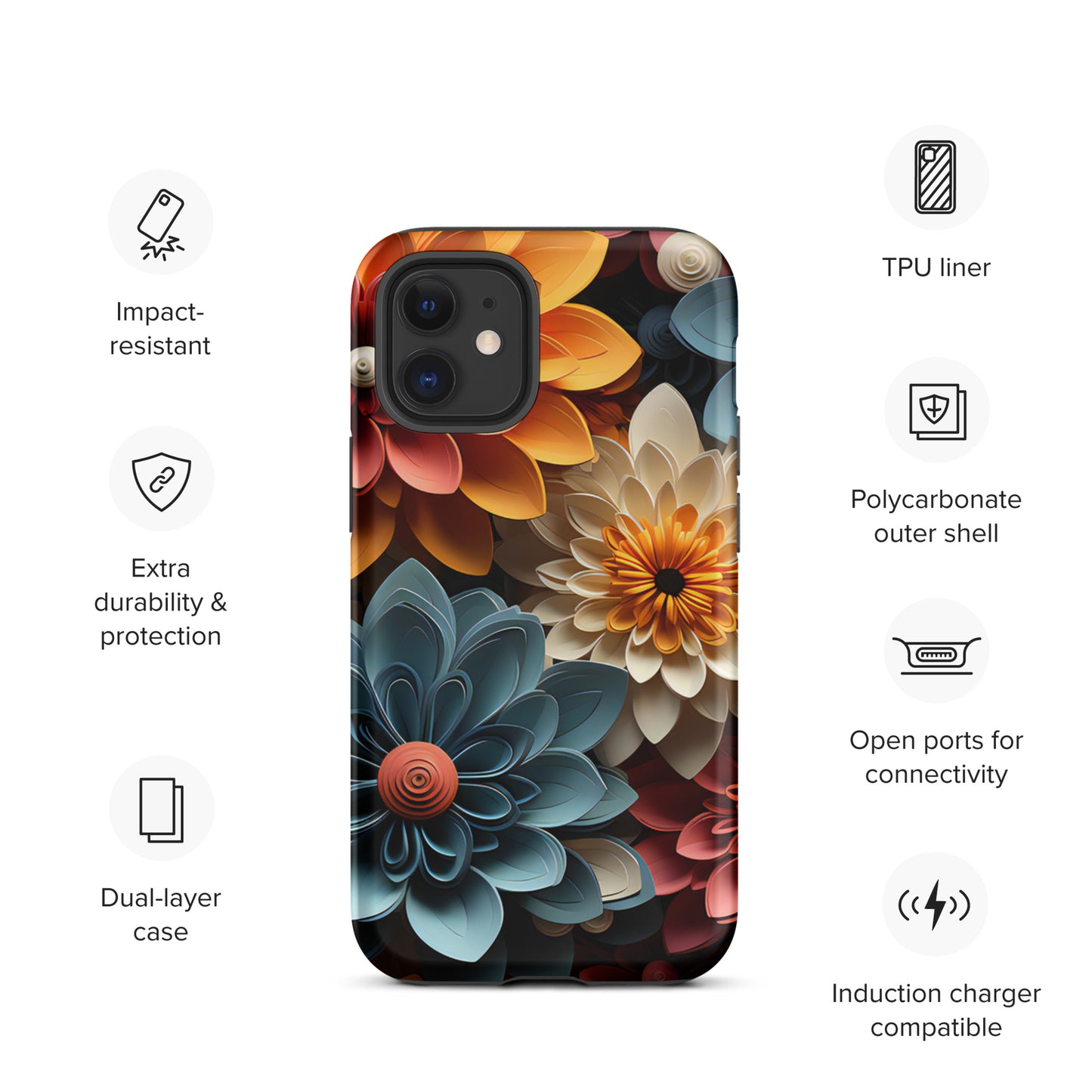 Tough Case for iPhone® - Flowers
