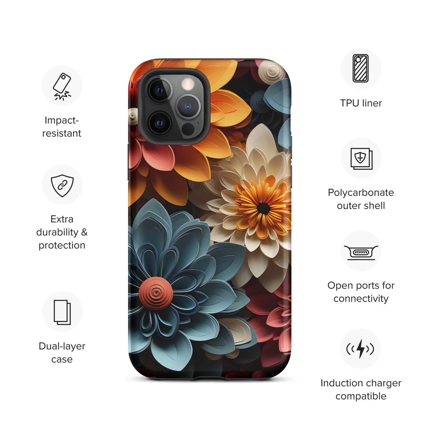 Tough Case for iPhone® - Flowers