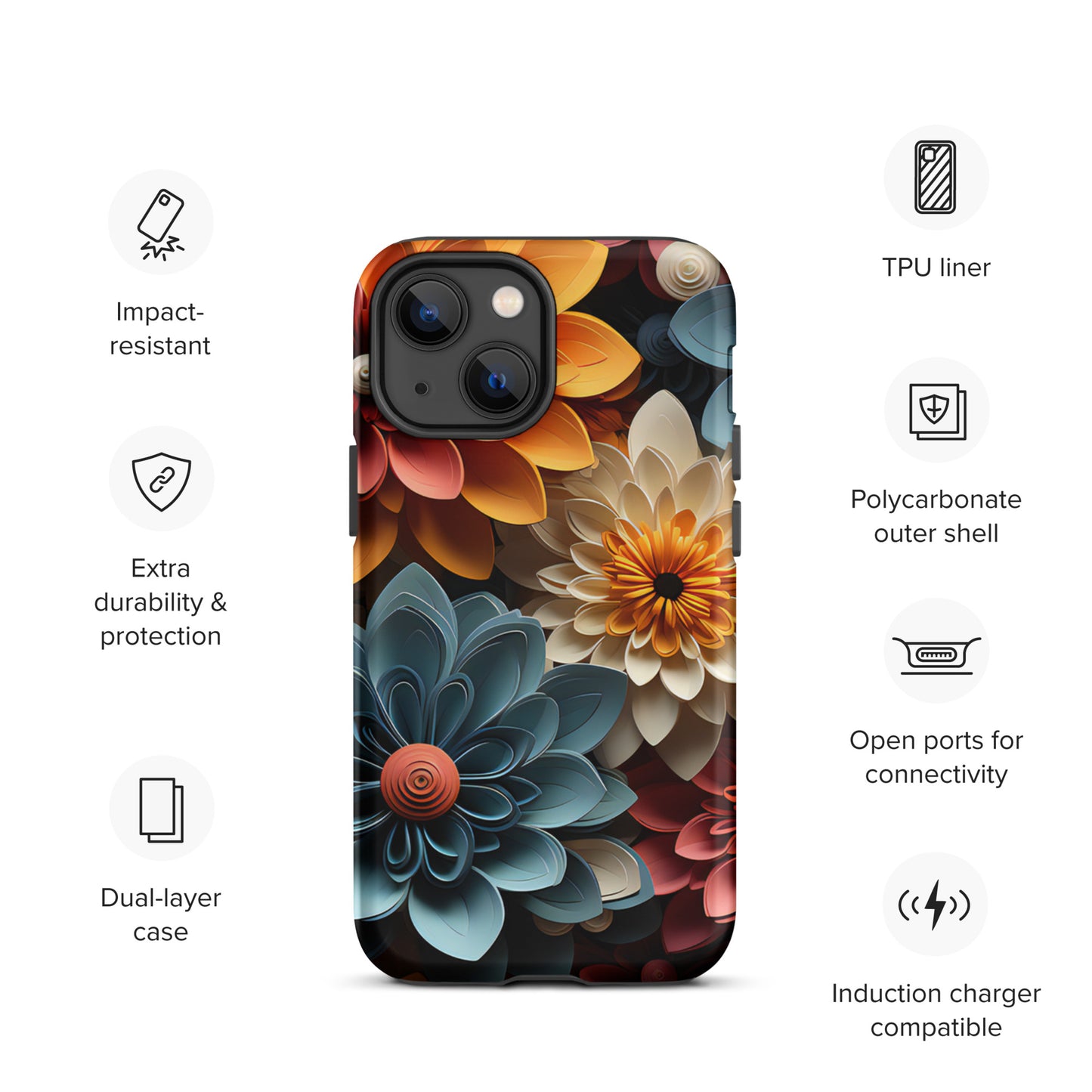 Tough Case for iPhone® - Flowers
