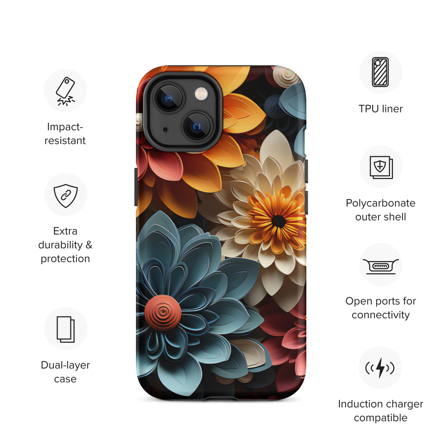 Tough Case for iPhone® - Flowers