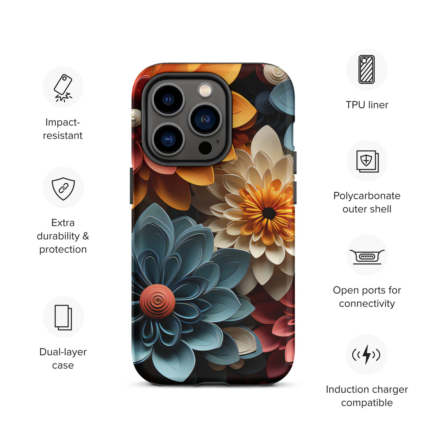 Tough Case for iPhone® - Flowers