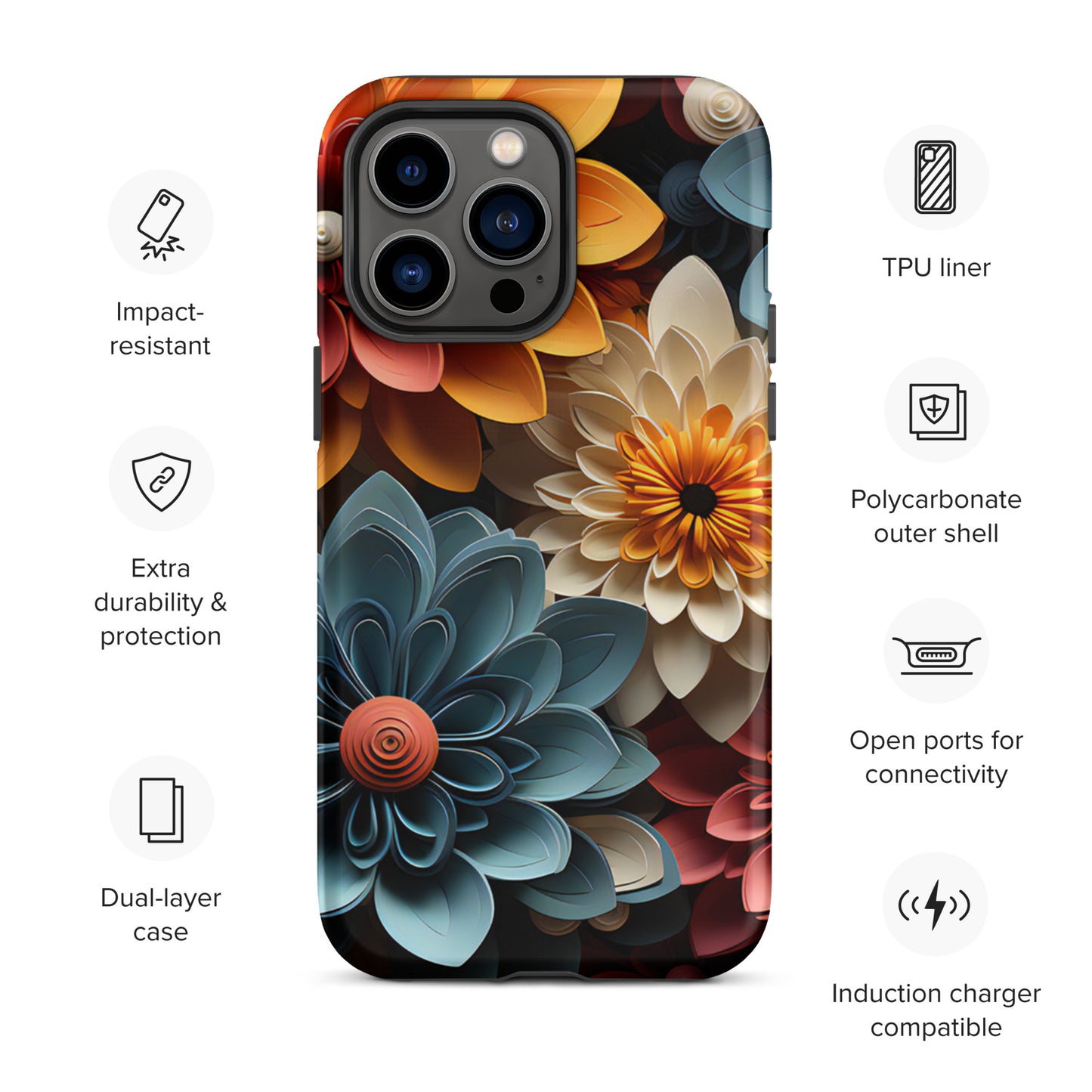 Tough Case for iPhone® - Flowers