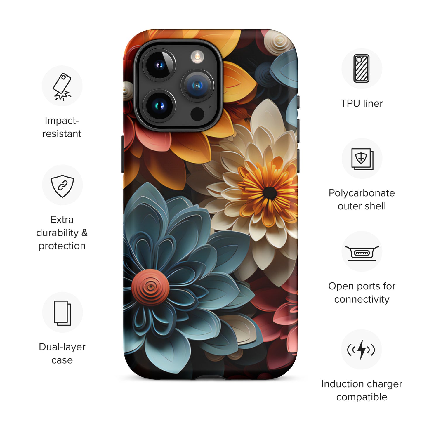Tough Case for iPhone® - Flowers