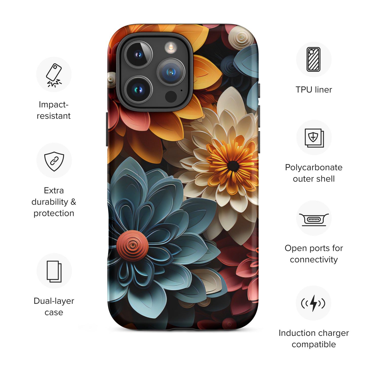 Tough Case for iPhone® - Flowers
