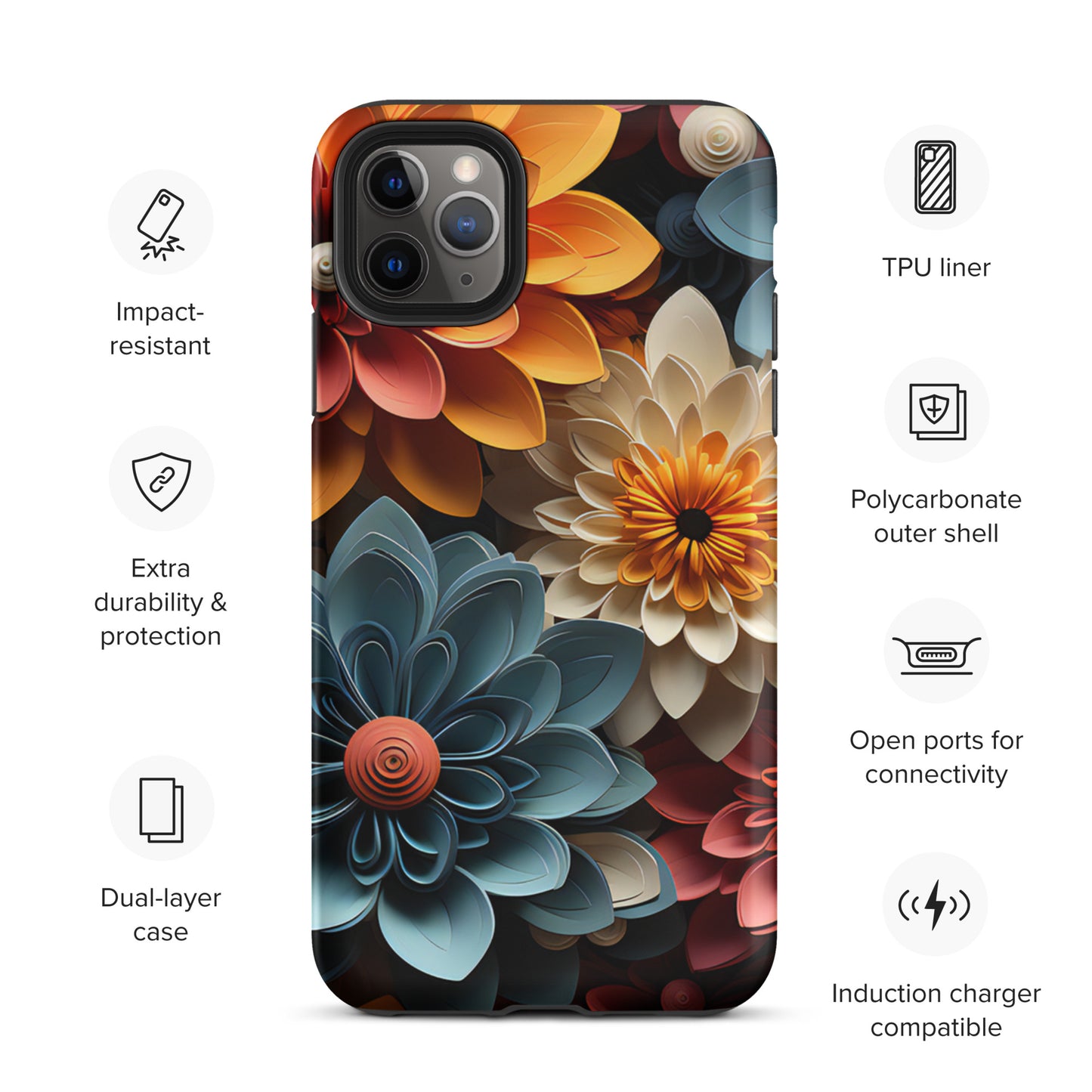 Tough Case for iPhone® - Flowers