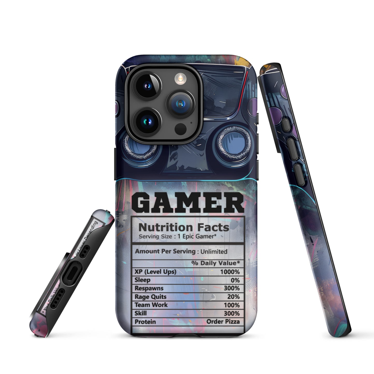 Tough Case for iPhone® - Gamer - Blue